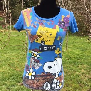 Peanuts Peace & Love Tee